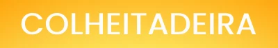 Card para mobile da cor amarela escrito colheitadeira