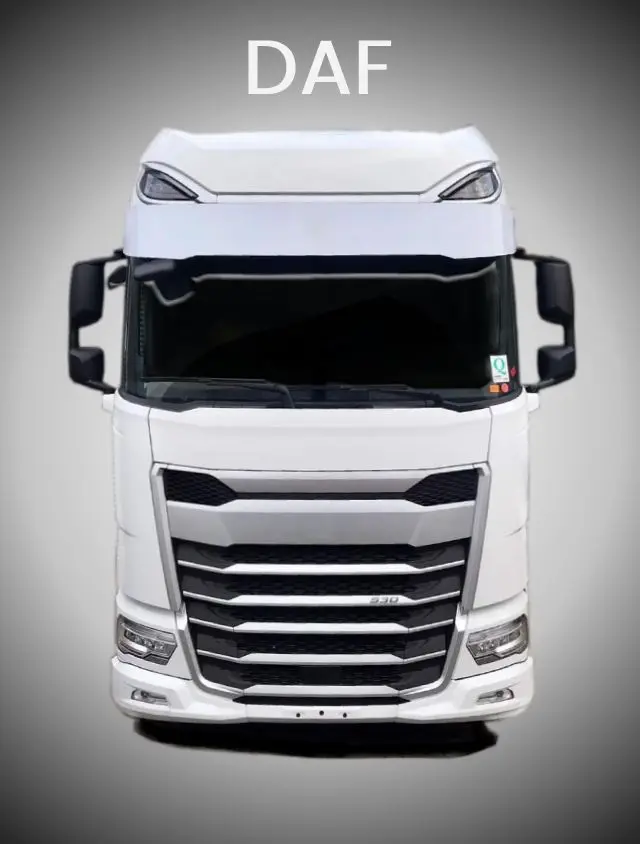 Card cinza com um caminhao branco