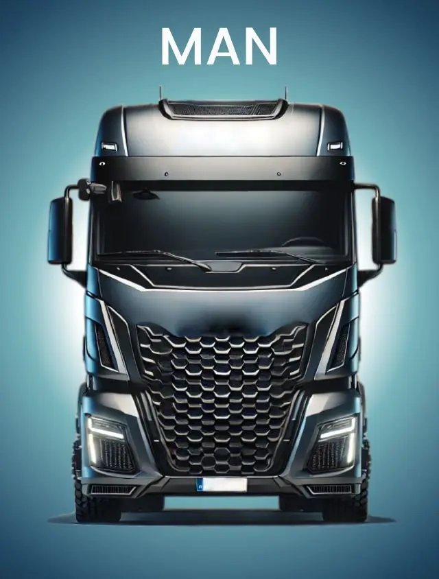 Card azul tiffany com um caminhao prata