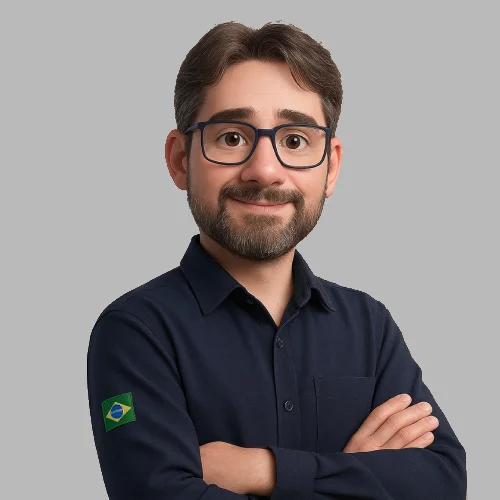 Avatar do vendedor Leonardo que atende clientes do setor agricola